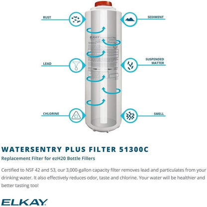 Elkay LZSG8WSK EZH2O Wall Mounted Drinking Fountain and Hands Free Bottle Filling Station with