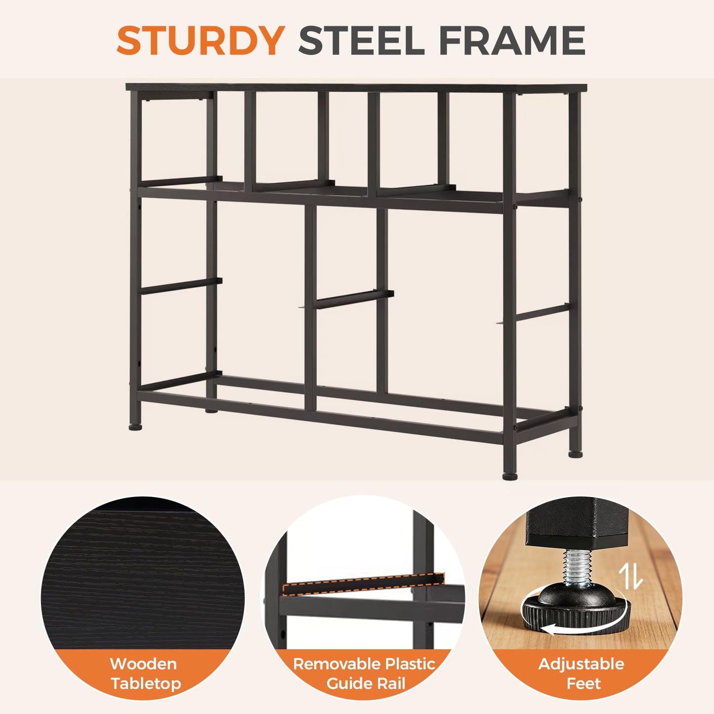 Sweetcrispy 7 Drawer Dresser for Bedroom Storage with Fabric Bins