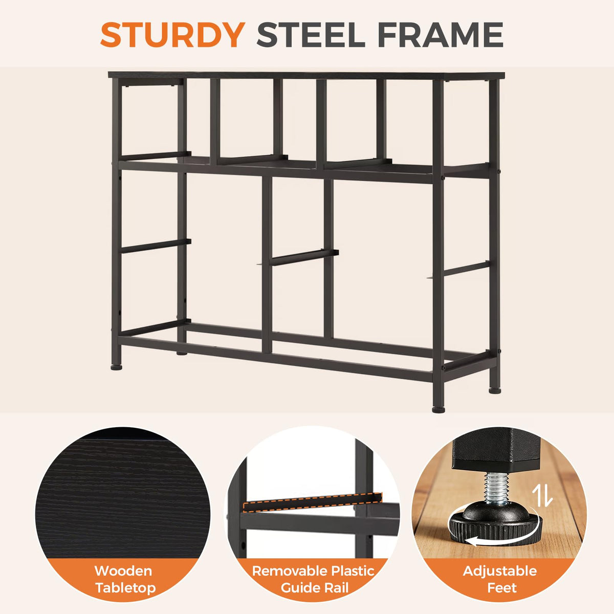 Sweetcrispy 7 Drawer Dresser for Bedroom Storage with Fabric Bins