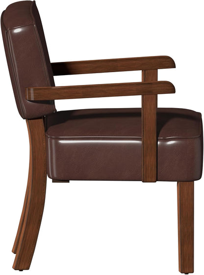 Accent Chair, PU Leather Living Room Chairs Oversized with Soft Seat and Armrests, Armchair for