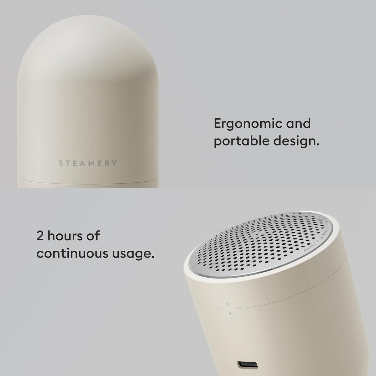 Steamery Fabric Shaver Pilo 2, Removes Lint and Pilling from Clothes and Textiles, Rechargeable