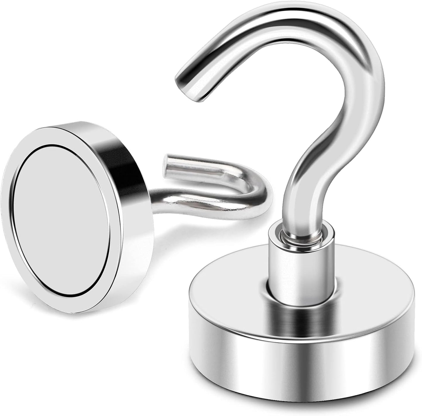 MIKEDE Magnetic Hooks Heavy Duty, 40 Lbs Magnet with Hooks for Cruise Cabins, Strong Magnets