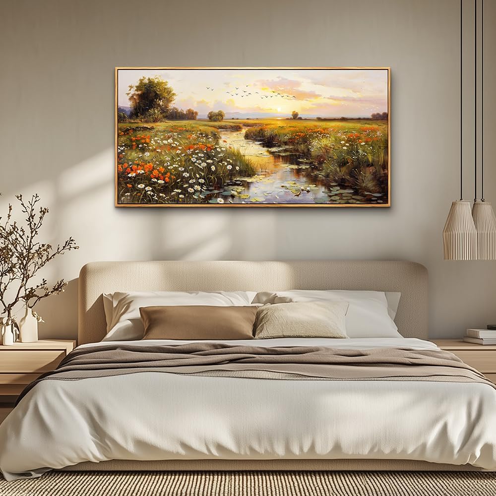 PHAOHUAXM Canvas Wall Art For Living Room Wall Decor For Bedroom Watercolour Painting Office