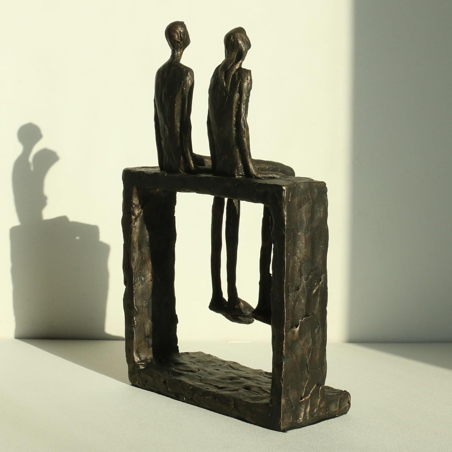 Lukitas Abstract Couple Statue Home Decor - Handcrafted Decorative Ornament for Living Room Office