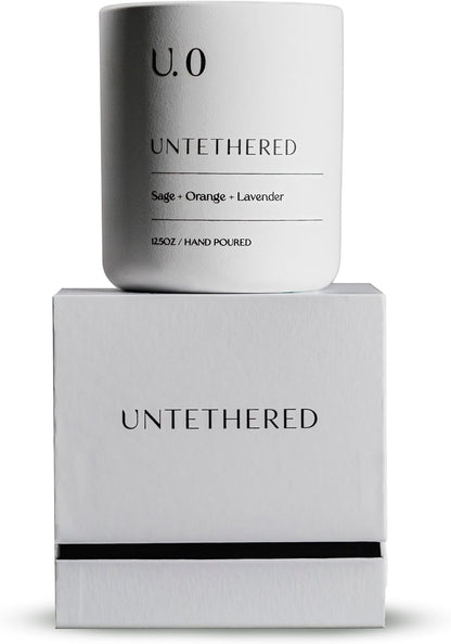 U.0 Luxury Scented Candle – Sage, Orange & Amber | Hand-Poured in USA with 100% Natural Coconut &