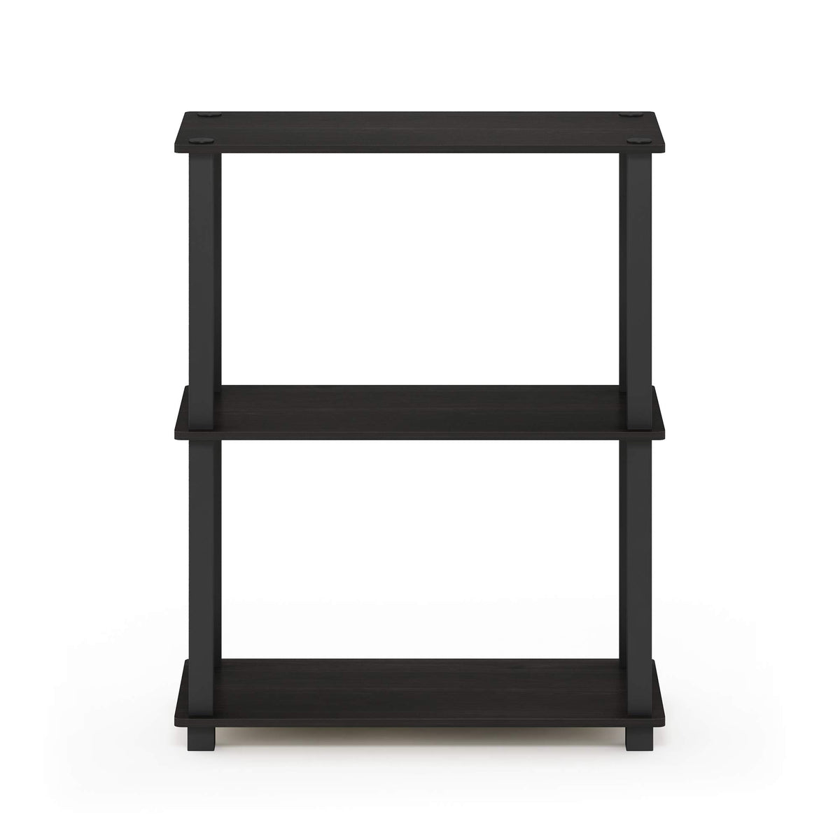 Furinno TURN-S-TUBE Storage Shelves, 3-Tier Book Shelf, Corner Shelf, Toolless Open Shelves, for