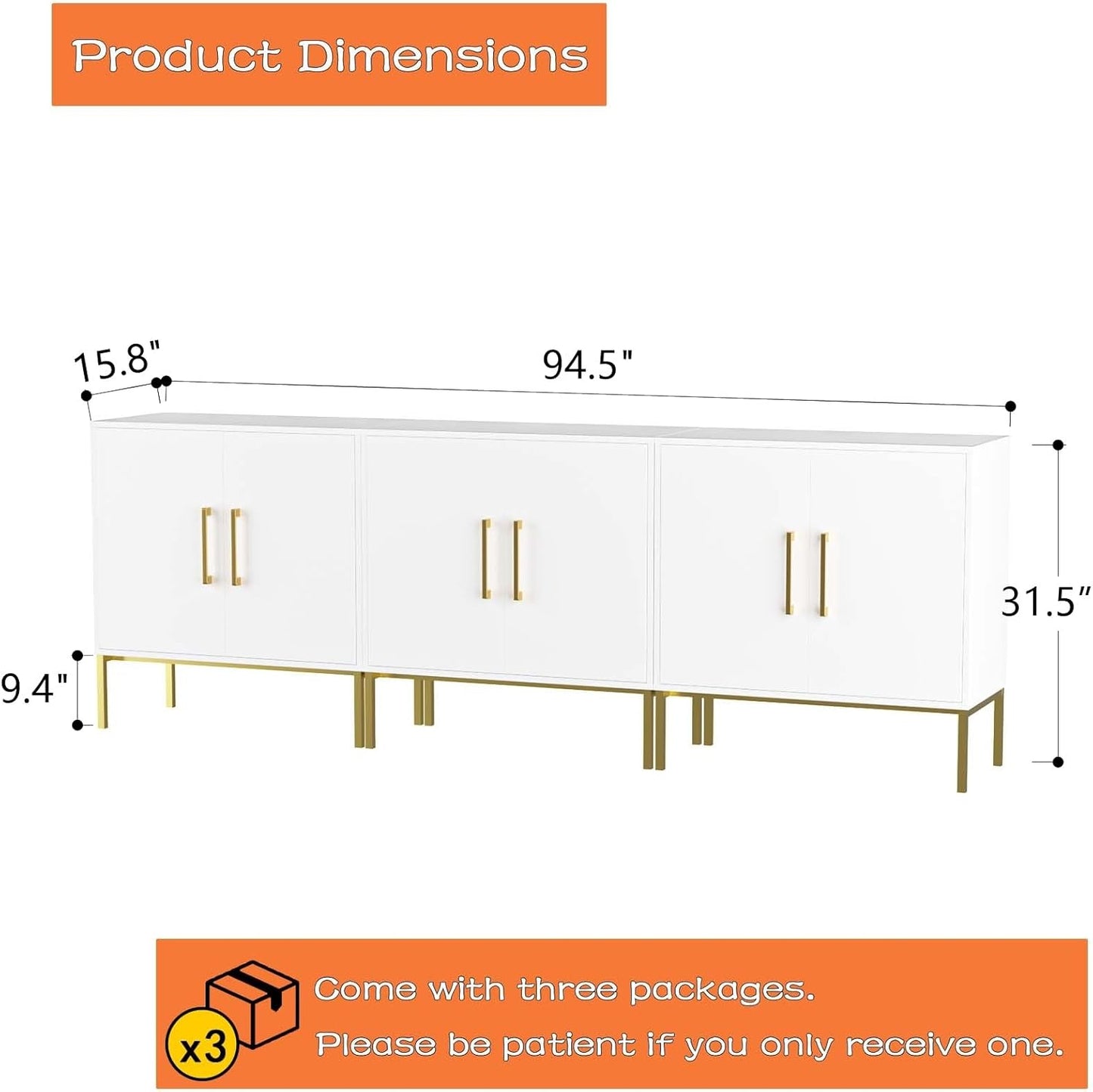 LYNSOM TV Stand for 85 Inch TV, Wood Entertainment Center with Storage Cabinet, TV Cabinet Black