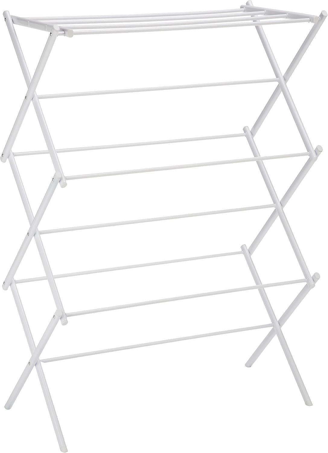 Amazon Basics Foldable Portable Laundry Rack for Air Drying Clothing, Indoor Outdoor Use - 14.5" D