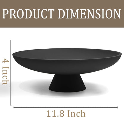 Large Decorative Bowl, Modern Resin Pedestal Bowl for Home Decor, Stylish Fruit Bowl for Kitchen