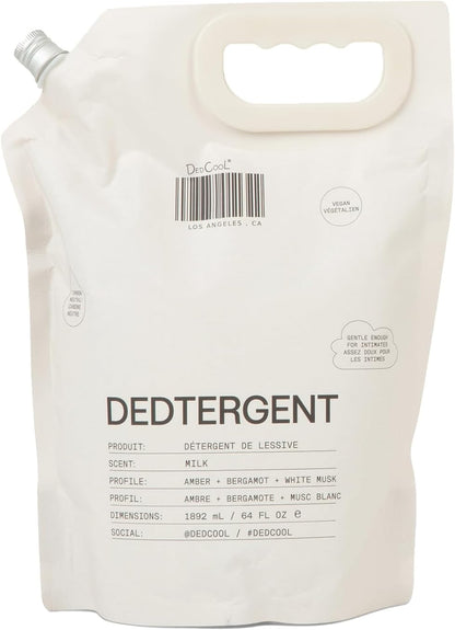 DedCool Liquid Laundry Dedtergent (Milk Refill 64 fl oz) Luxurious Fragrance, Scented, Removes