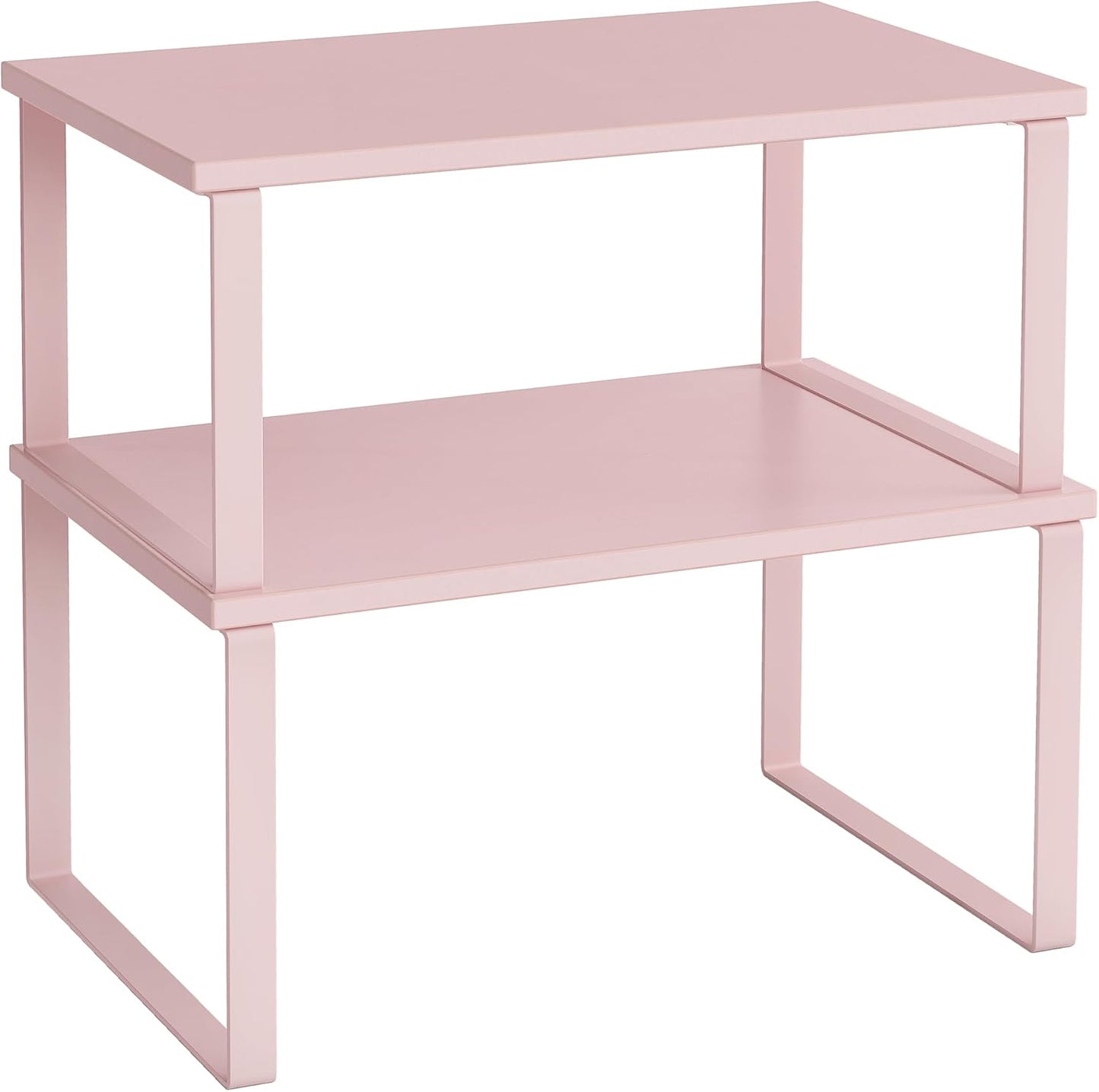 SONGMICS Cabinet Organizer Shelf, Set of 2 Kitchen Counter Shelves, Kitchen Storage, Spice Rack