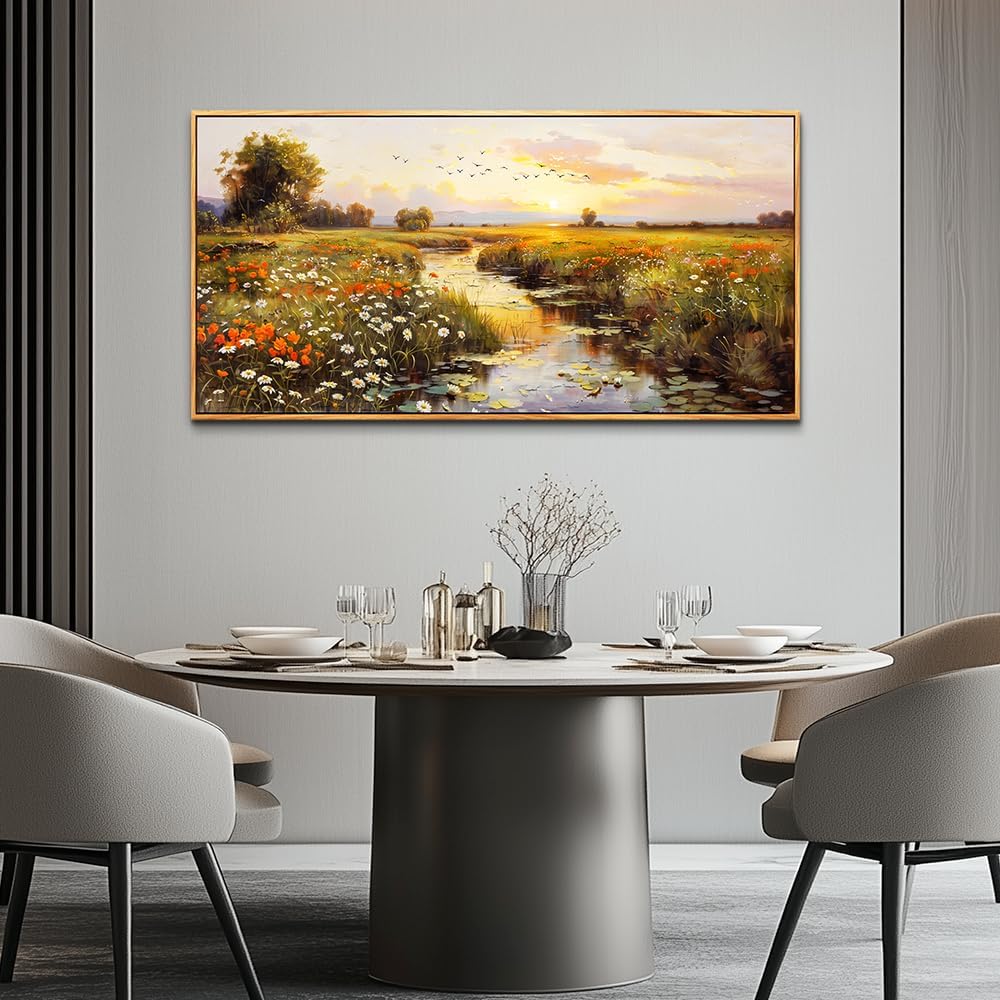 PHAOHUAXM Canvas Wall Art For Living Room Wall Decor For Bedroom Watercolour Painting Office