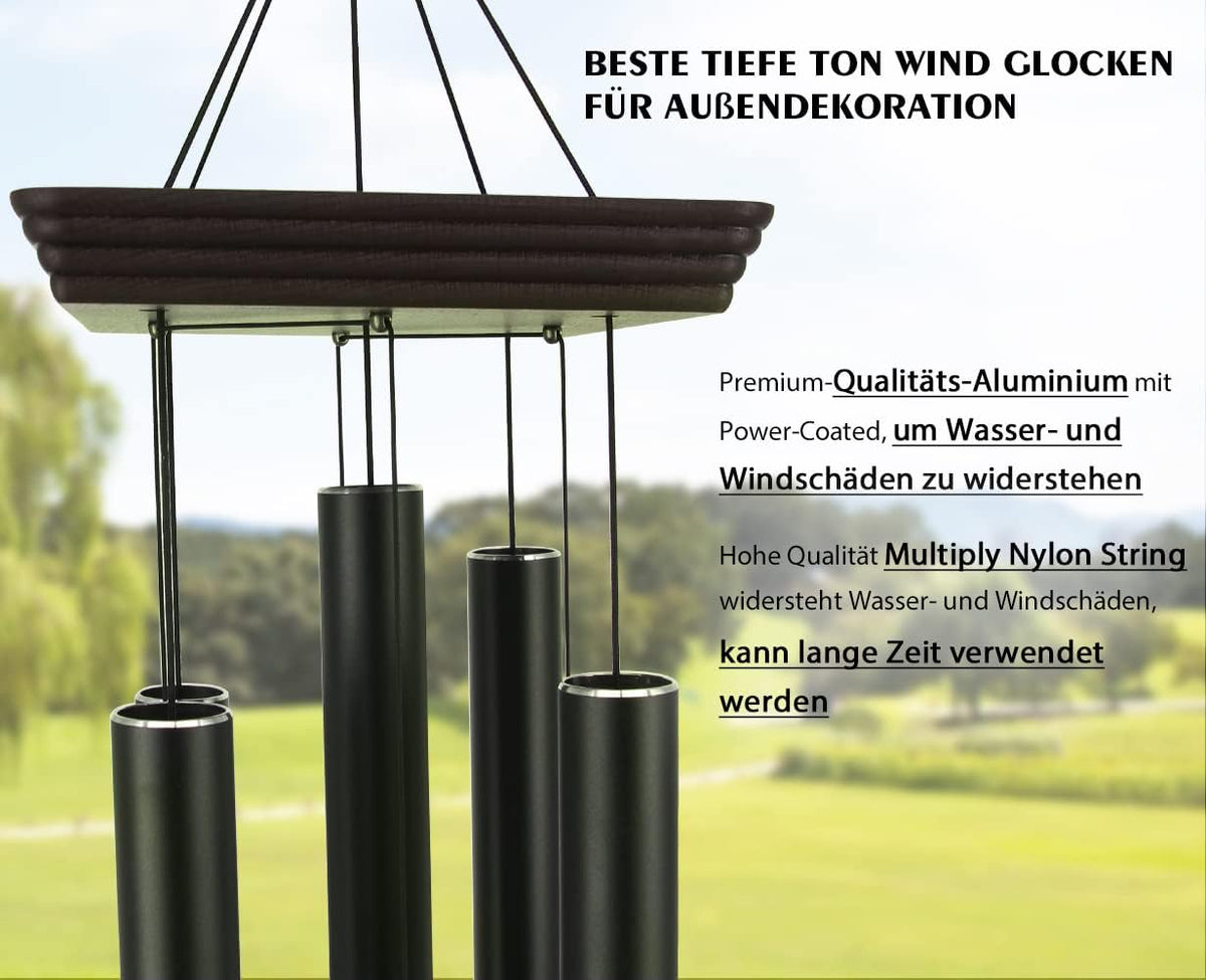 ASTARIN Large Wind Chimes Outdoor 48 Inch Sympathy Wind Chime with 5 Heavy Aluminum Tubes Tuned