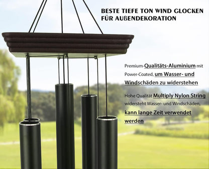 ASTARIN Large Wind Chimes Outdoor 48 Inch Sympathy Wind Chime with 5 Heavy Aluminum Tubes Tuned