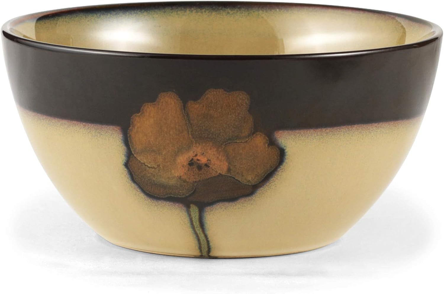 Pfaltzgraff Painted Poppies 16-Piece Dinnerware Set, Service for 4, Colorful Floral Stoneware