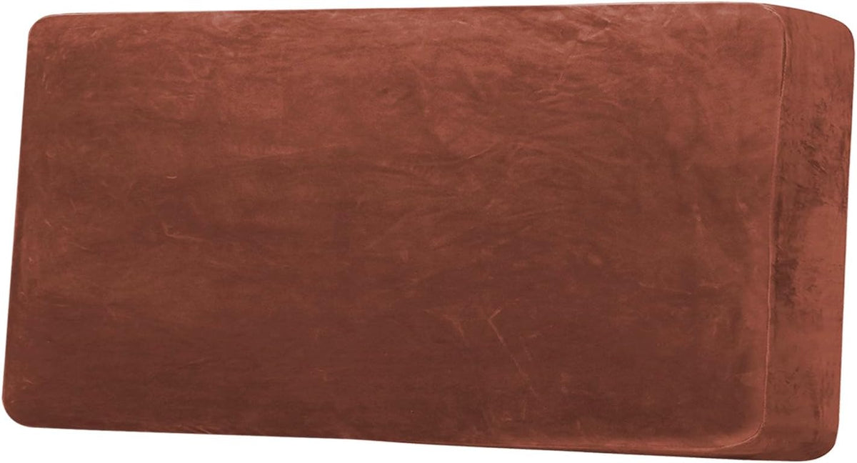 H.VERSAILTEX Velvet Stretch Individual Couch Cushion Cover Plush Cushion Slipcover for Loveseat