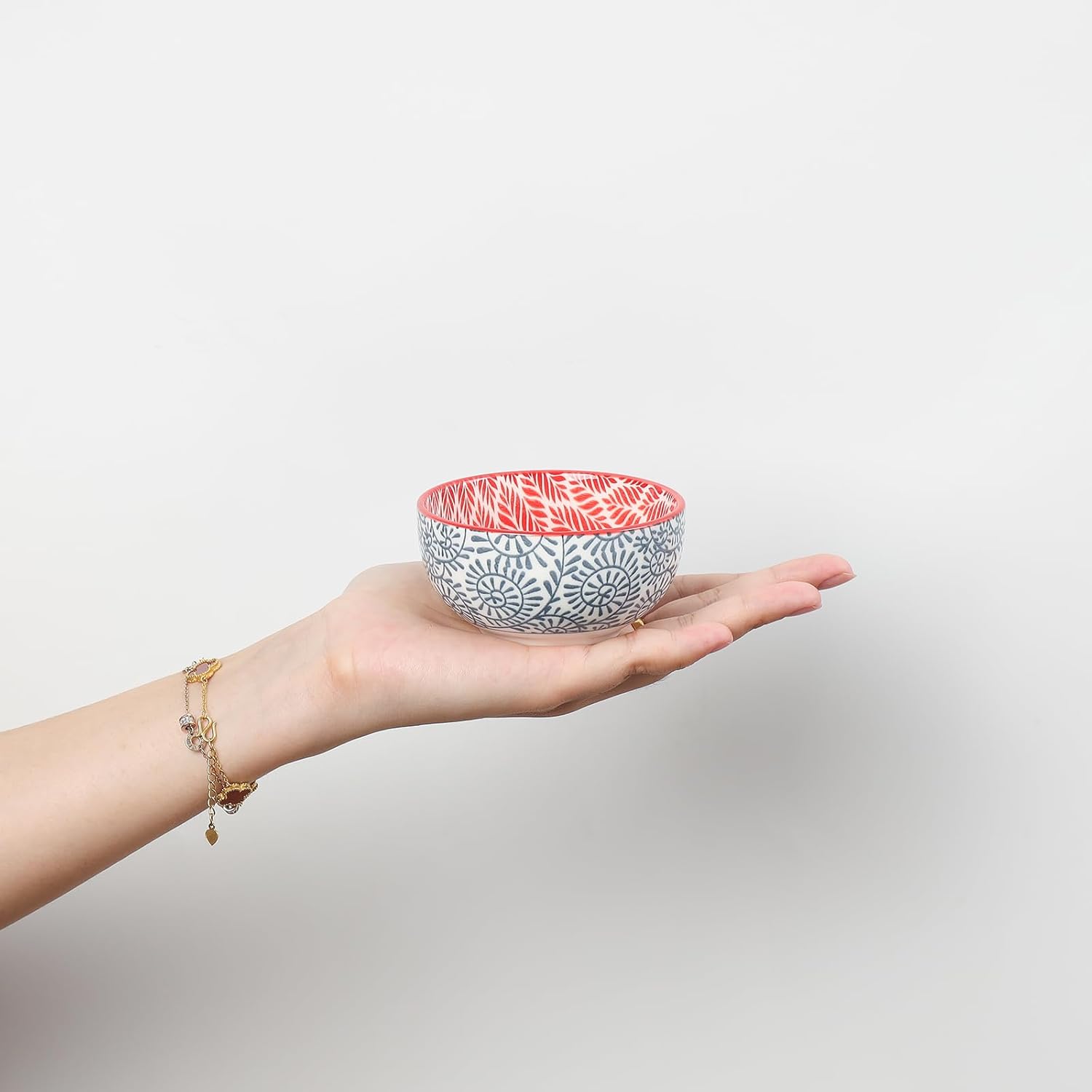 Selamica Ceramic 4 OZ Dipping Bowls Set, 3.5 Inch Mini Bowl for Dipping, Side Dishes, Microwave