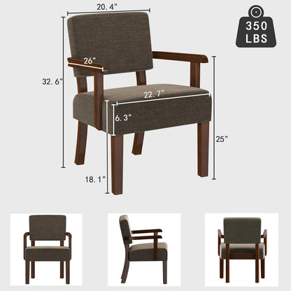 Accent Chair, Living Room Chairs Oversized with Soft Seat and Armrests for Dinning Bedroom Reading