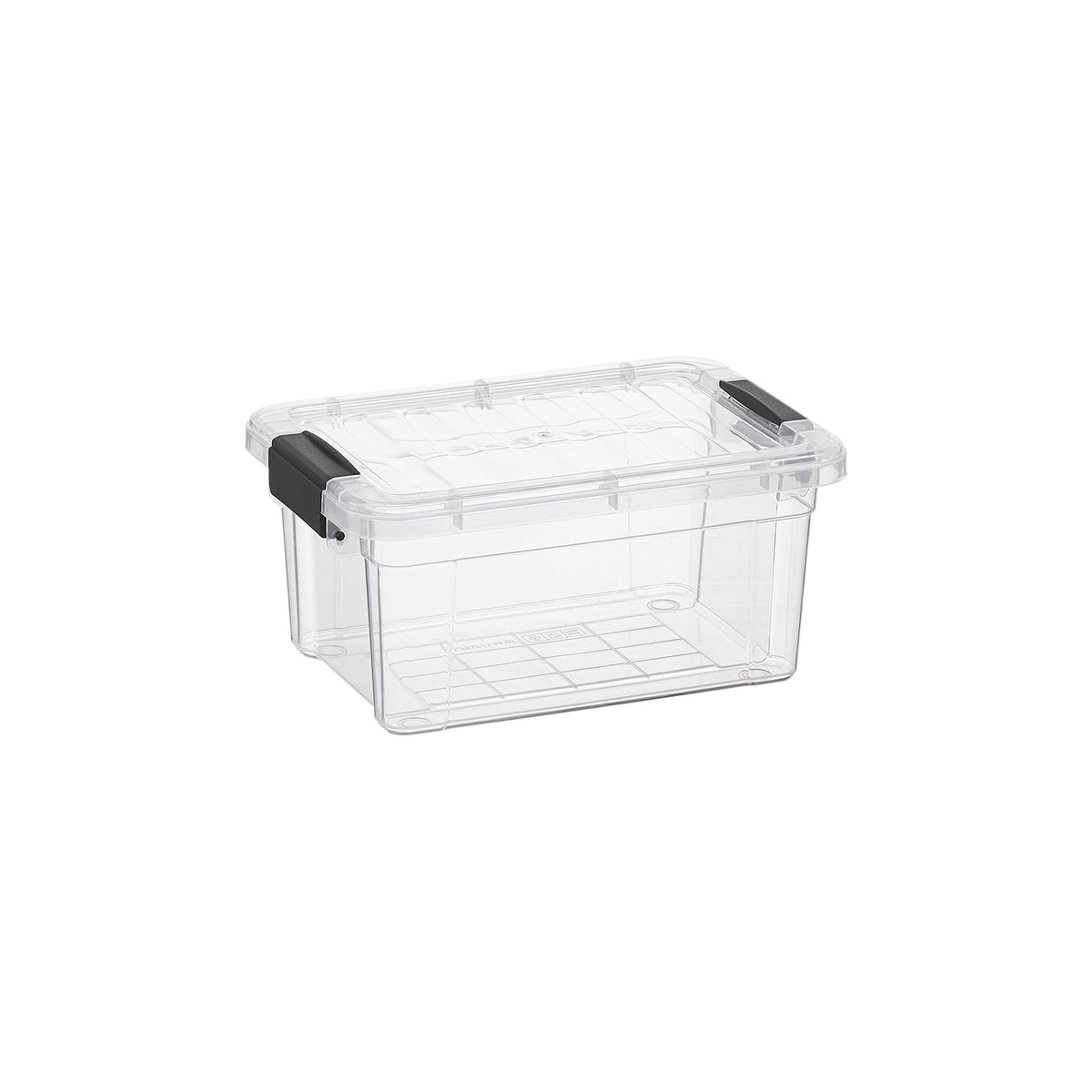 Superio Clear Plastic Storage Bin with Lid, 3.5 Qt, Non-Toxic, BPA Free, Odor Free, Organizer