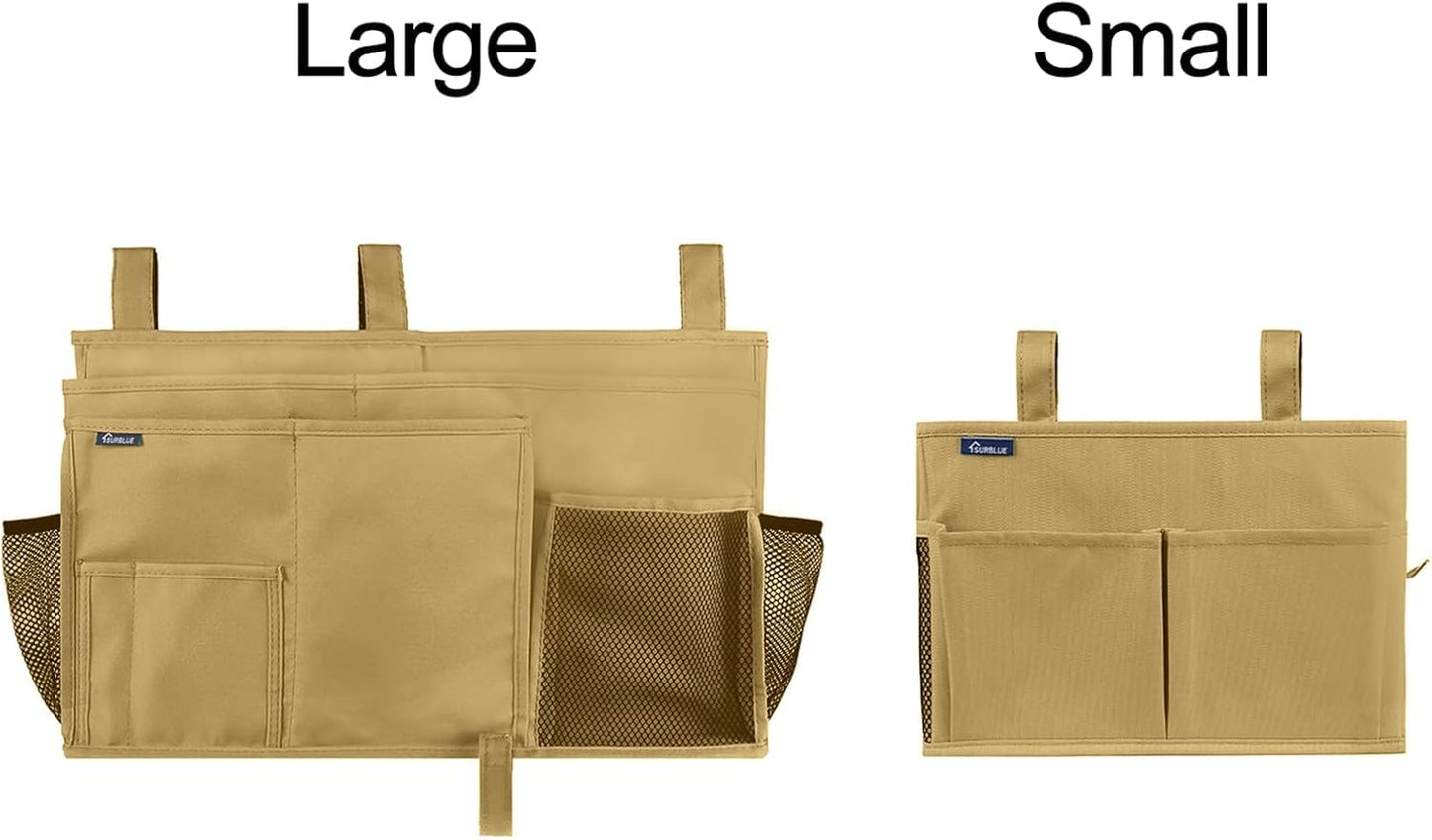 Surblue Bedside Caddy Hanging Organizer Bedside Storage Bag for Bunk and Hospital Beds (Small