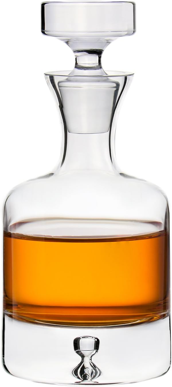 Ravenscroft Crystal | Elegant European-Made Hand-Blown Taylor Decanter w/Stopper | 100% Lead-Free