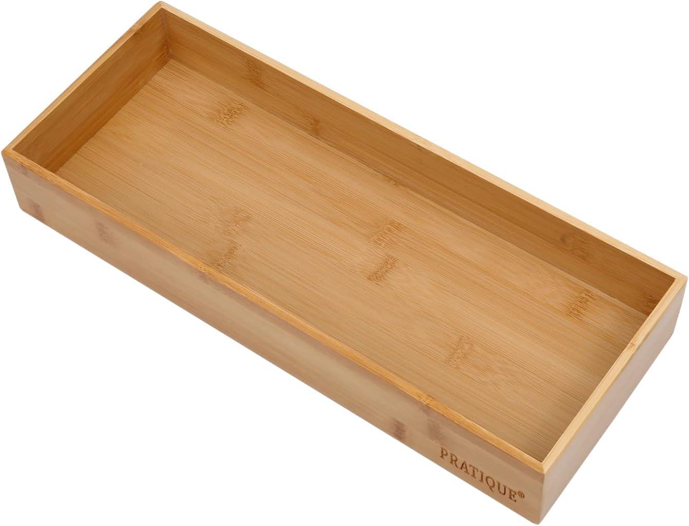 Bamboo Drawer Organizer - Kitchen Utensil Organizer Silverware Tray Cutlery Holder，Office Desk