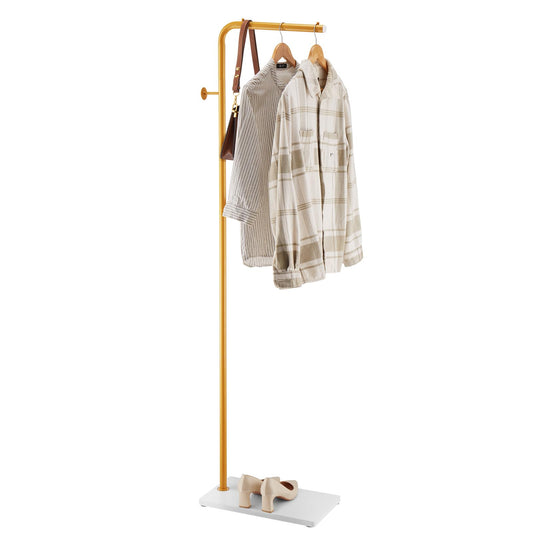 VEVOR Coat Rack, Freestanding Coats Rack Stand with Quartz Stone Base & 3 Round Hooks, Free