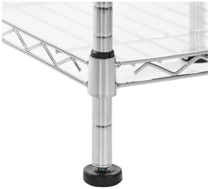 Amazon Basics Expandable Adjustable Metal Closet Organizer with Hanging Rod, Clothes Rack, Shelves