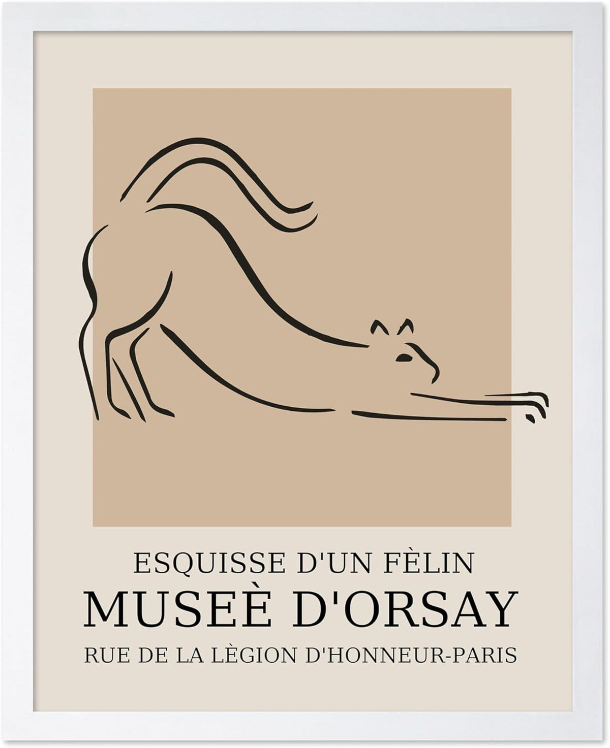 Poster Master Vintage Poster - Retro Minimalist Print - Gift for Artist, Housewarming - Cat, Line