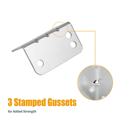 POWERTEC L Bracket 25PK, 90 Degree Shelf Brackets, Corner Braces for Wood Shelves/Cabinet/Work