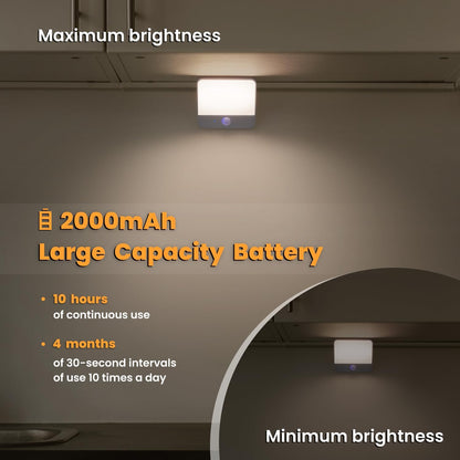 Motion Sensor Light Indoor Rechargeable, Battery Night Light 2000mAh, Motion Activated Night Lights