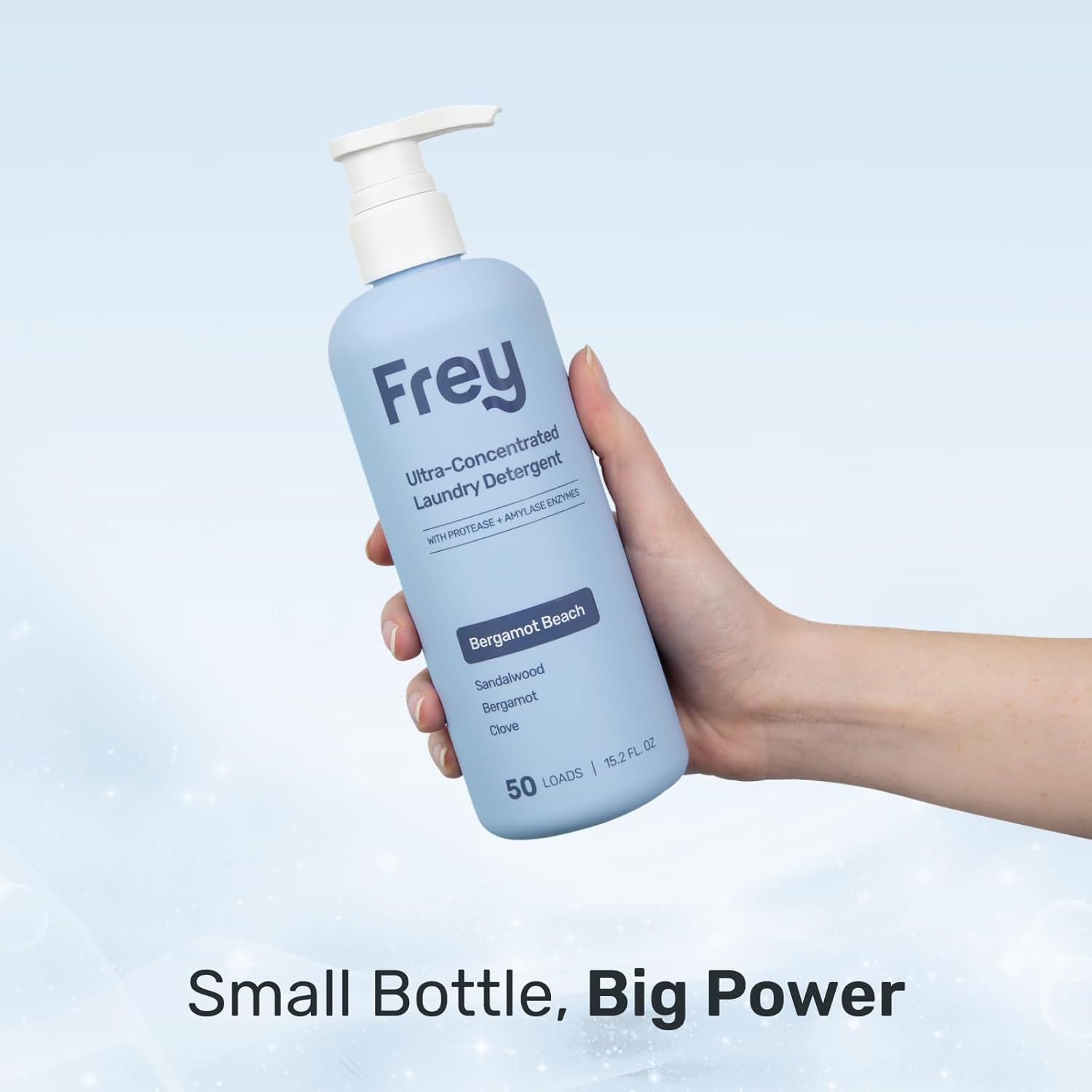 FREY Concentrated Liquid Laundry Detergent | Formulated for Sensitive Skin & HE Washers | Removes