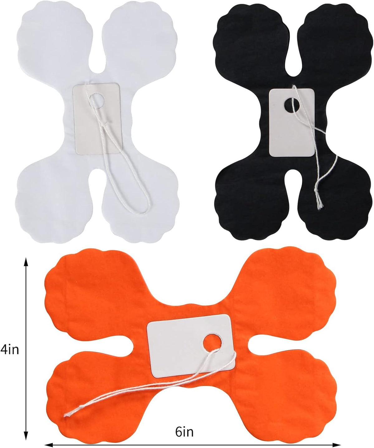 Black-White Orange halloween Party-Decorations Streamers-Garland - 12pcs 4-Leaf Clover Paper
