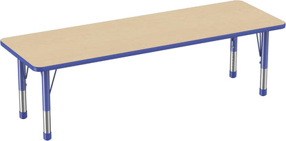Factory Direct Partners FDP Rectangle Activity School and Classroom Kids Table (24 x 72 inch)