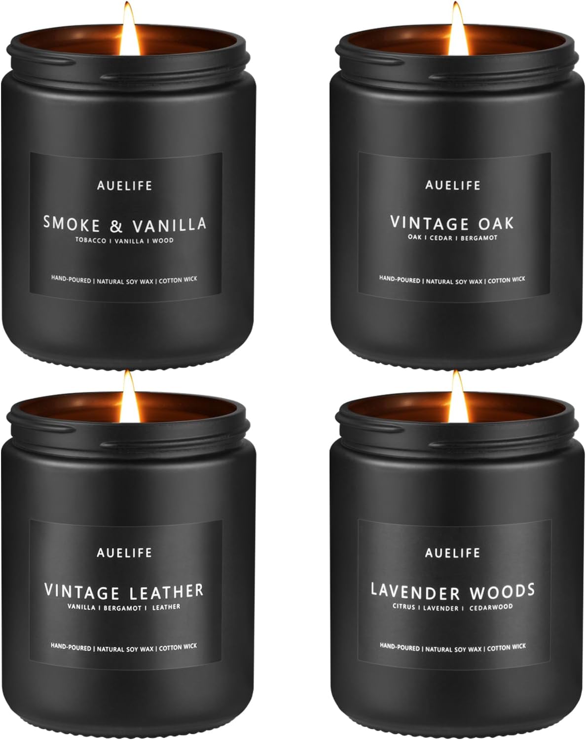 Scented Candles Set | Men Candle Set, Scented Candles for Home, Gifts for Men Aromatherapy Gift Set