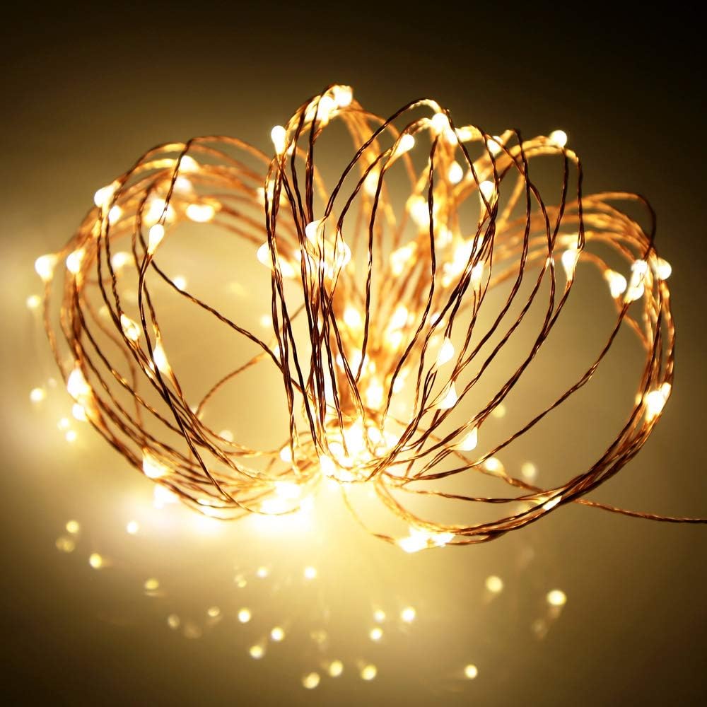 Led Fairy Lights Battery Operated, 4 Packs Mini Battery Powered Copper Wire Starry Fairy Lights for
