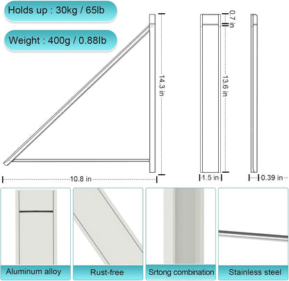 Retractable Clothes Drying Rack,Space Saver Wall Mounted Folding Hanger for Laundry Room, Closet
