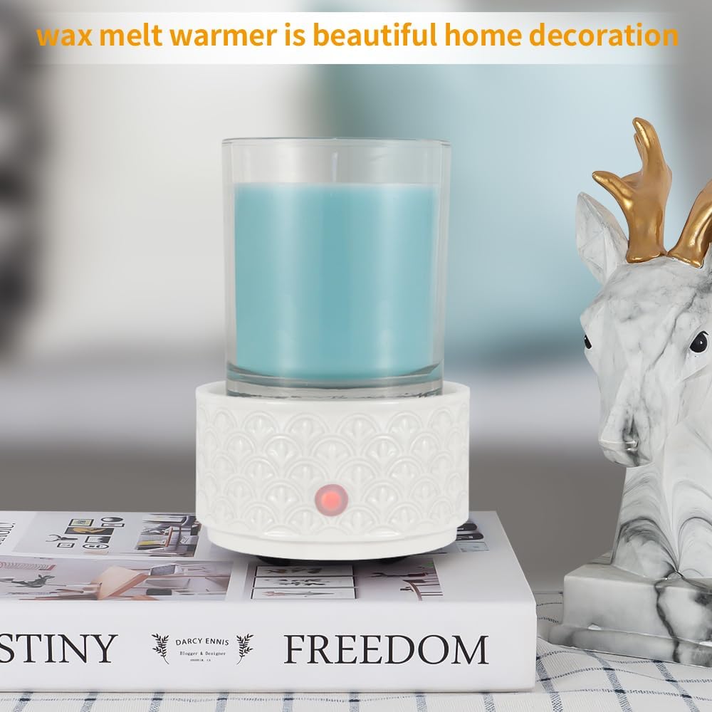 kobodon Ceramic Wax Melt Warmer - 3-in-1Electric Wax Warmer-Fragrance Candle Burner for Scented Wax