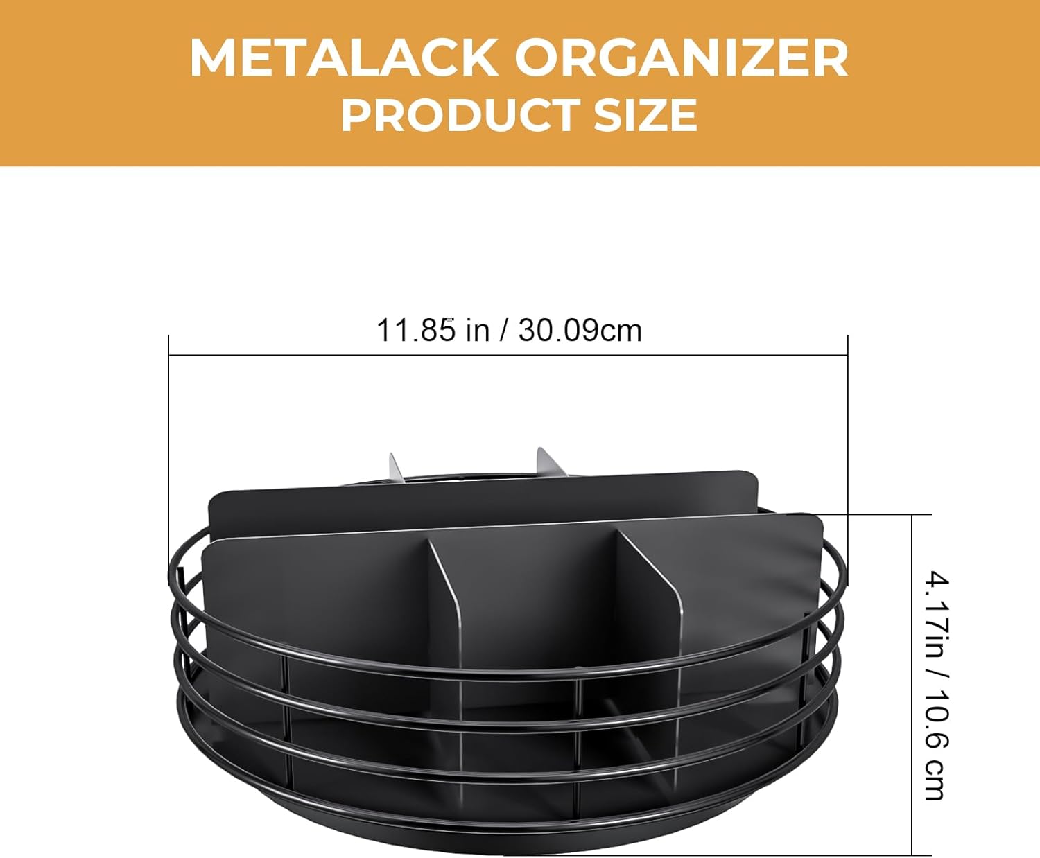 Snack Organizer - Versatile Snack Storage, Lazy Susan with Convenient Grab-and-Go Design, Metal
