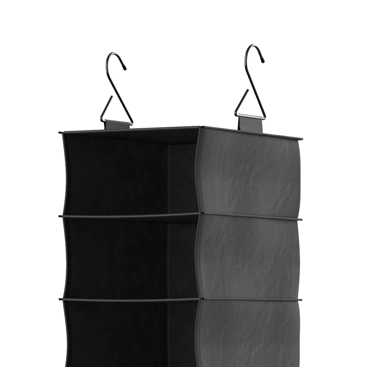 ClosetMaid 10-Shelf Fabric Hanging Shoe Storage Organizer for Closet, Charcoal Black
