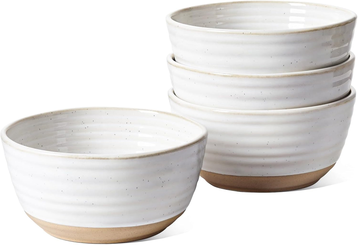 LE TAUCI Cereal Bowls Set of 4, Ceramic Soup Bowl 28 oz, Stoneware Kitchen Bowl for Pho, Chip