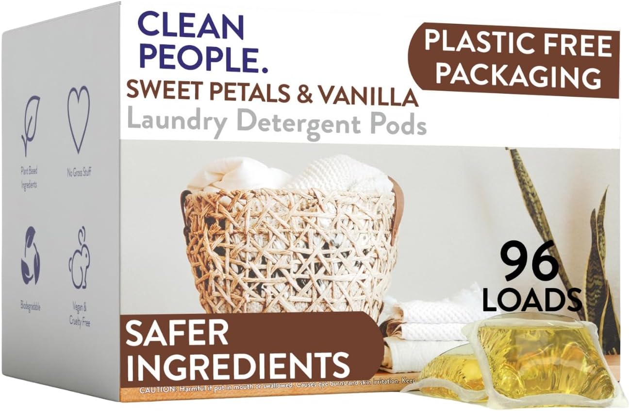 The Clean People Laundry Detergent Pods - Hypoallergenic Laundry Pods - Ultra Concentrated