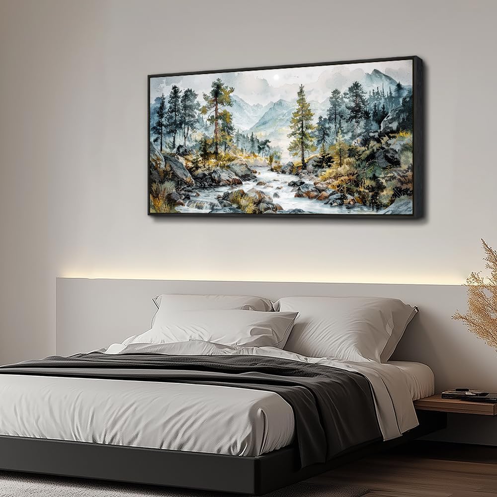 PHAOHUAXM Large Wall Art For Bedroom Wall Decor For Living Room Office Decoration Rivulet View
