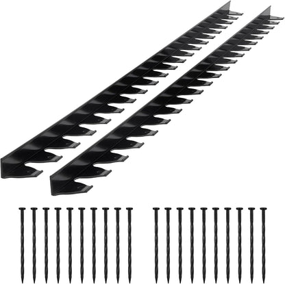 VEVOR Landscape Edging Border, 10Pcs 6 ft x 1.6 in Plastic Garden Edging with 60 Spikes