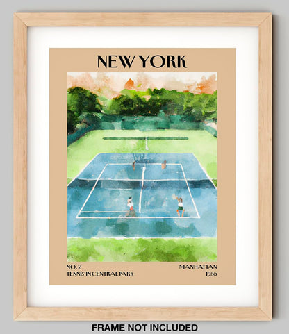 Retro Vintage New York Wall Art Print - 11x14 Unframed Poster - New York City Souvenirs, Cute
