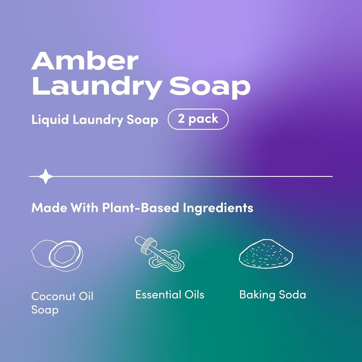 Indigo Wild Zum Clean Laundry Soap - Plant-Based Liquid Laundry Soap - Contains Baking Soda