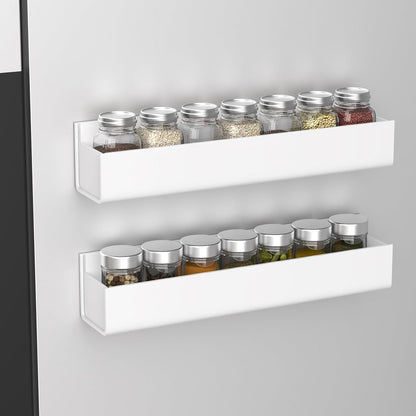 PMMASTO Adhesive Acrylic Spice Rack Organizer for Wall with Nano Double Sided Tape, Spice Shelf