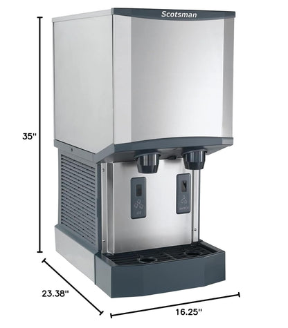 Scotsman Commercial Nugget ice Maker, Ice and Water Dispenser with Storage (HID312A-1) 260 pounds