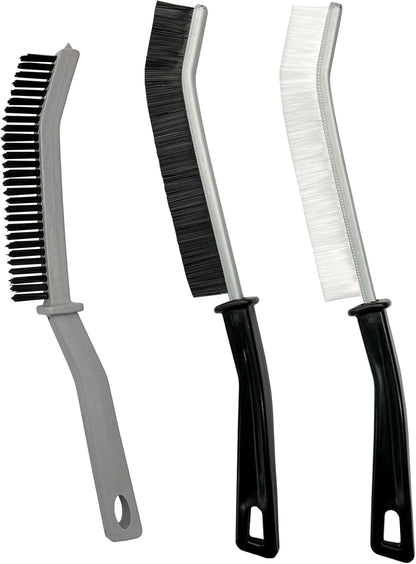 3 Pcs Cleaning Brushes for Household - Crevice Brush for Scrub Small Spaces, Toilet Cleaning Tool