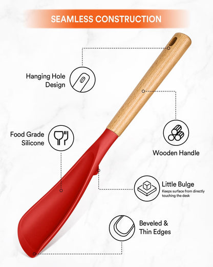 Multifunction Spatula Spoon for Nonstick Cookwares, Great for Cooking and Serving, Sturdy BPA-Free